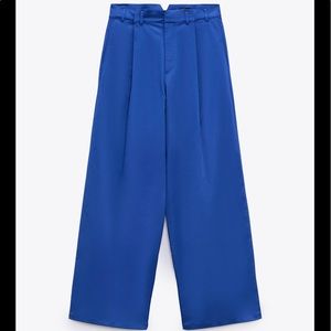 Zara pleated wide leg pants